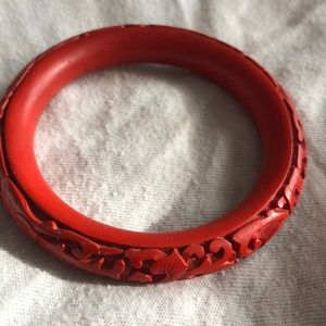 Carved Red Bracelet